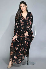Fancy Georgette floral printed long dress